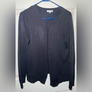 Croft & Barrow Sweater Women's Black Cardigan Long Sleeve‎ M